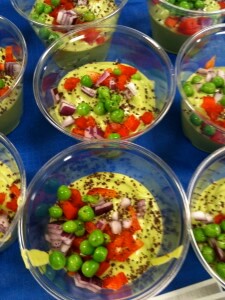 veggie recipes - Zucchini pea soup