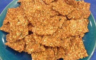 Flax-Chia-Sesame Crackers