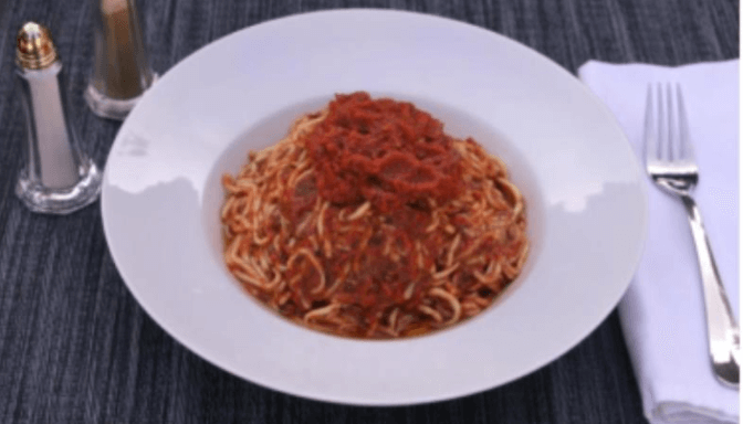 Zucchini Linguini with Marinara Sauce